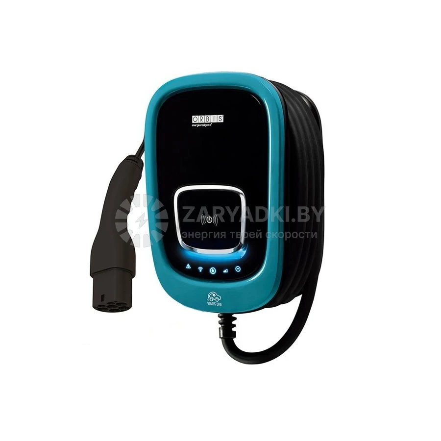 Зарядные станции для электромобилей Зарядная станция Orbis VIARIS UNI 230V однофазная 7,4 кВт с кабелем Type 2 5 м