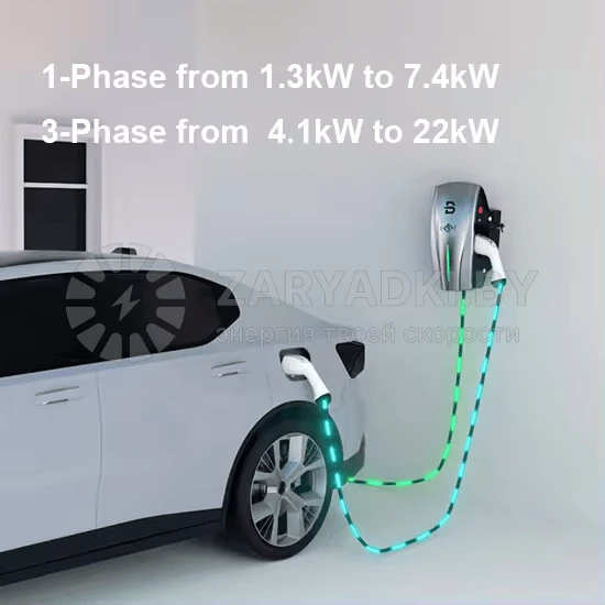 Зарядные станции для электромобилей Зарядная станция Beny BCP-AT2N-L 22 kWt GB/T