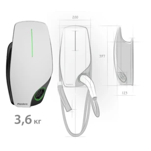 Зарядная станция Pandora Wall-E AC 22 кВт Home Edition без кабеля