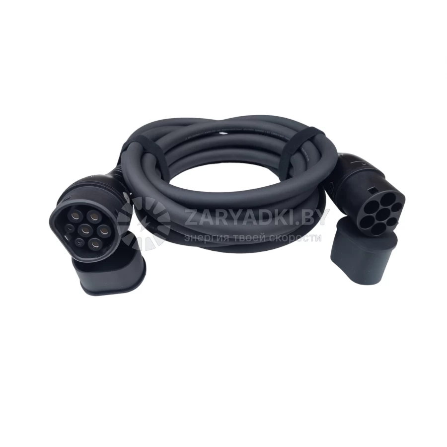 Зарядные кабели для электромобилей Зарядный кабель Auxus Type2 - Type2 (32A, 22кВт, 5метров)