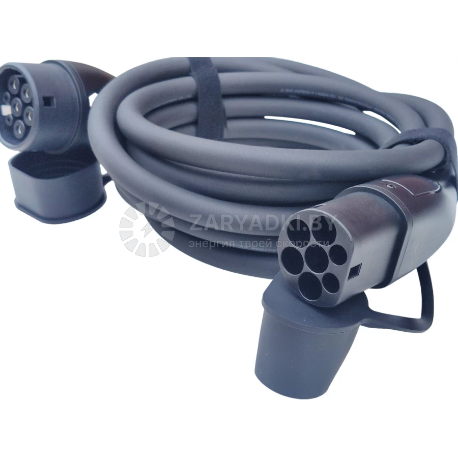 Зарядные кабели для электромобилей Зарядный кабель Auxus Type2 - Type2 (32A, 22кВт, 5метров)