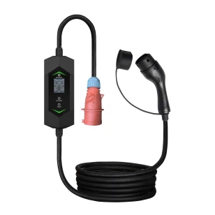 Зарядное Auxus Type2 6-32A, WiFi (7кВт, 1 фаза) + переходник под бытовую розетку